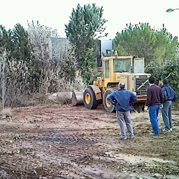 Limpieza parcela para deportes
